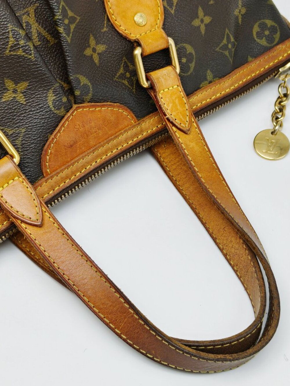 Louis Vuitton Monogram Palermo PM Shoulder Bag Tote Crossbody w Strap - Picture 13 of 16